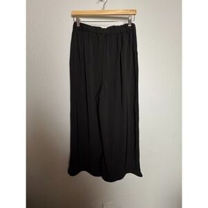 Tron Jori Wide Leg Pants Womens Medium Black Dark Academia Normcore Office Siren